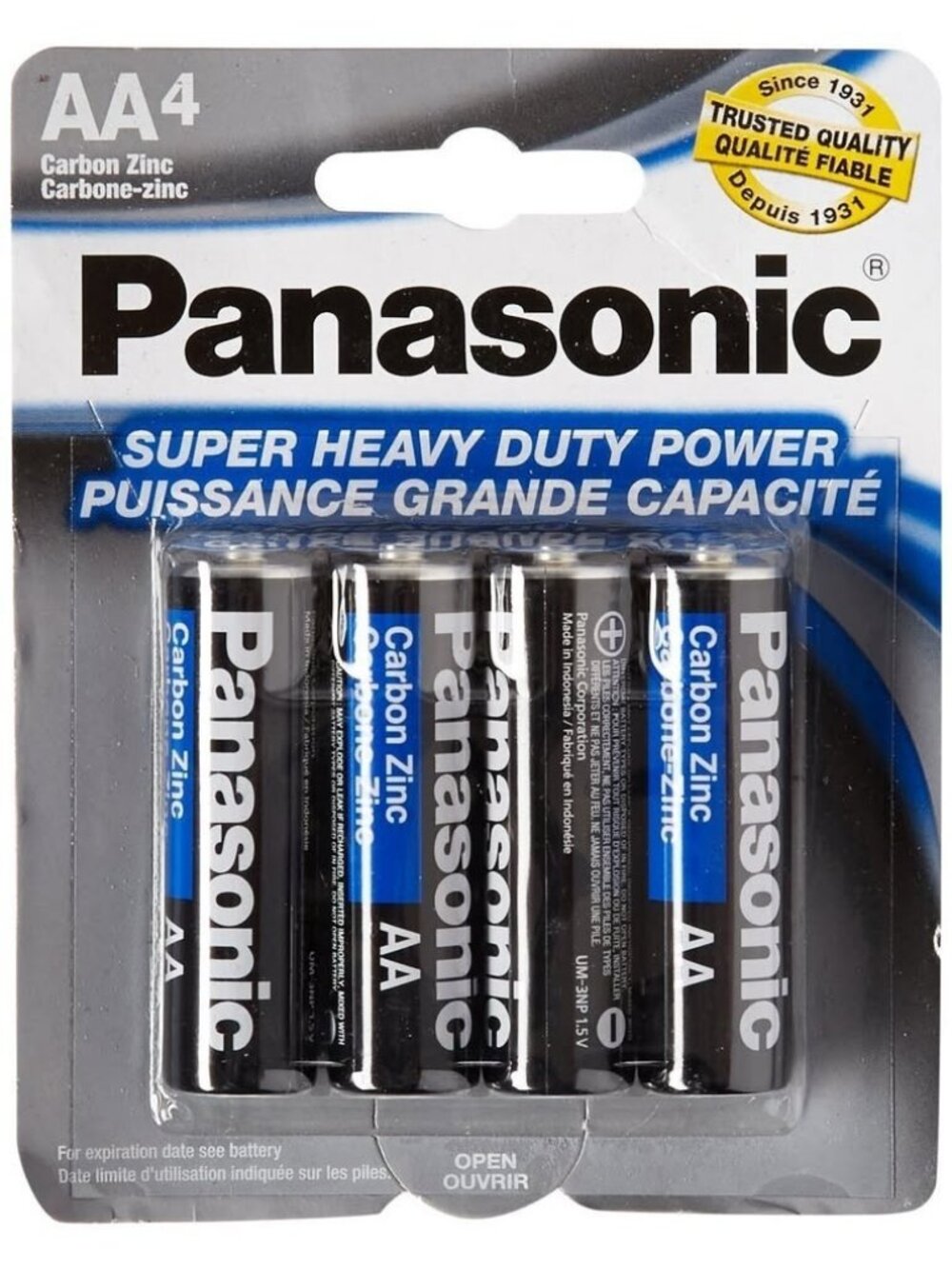 Panasonic AA Batteries - Super Heavy Duty (4-Pack, Brand New)b